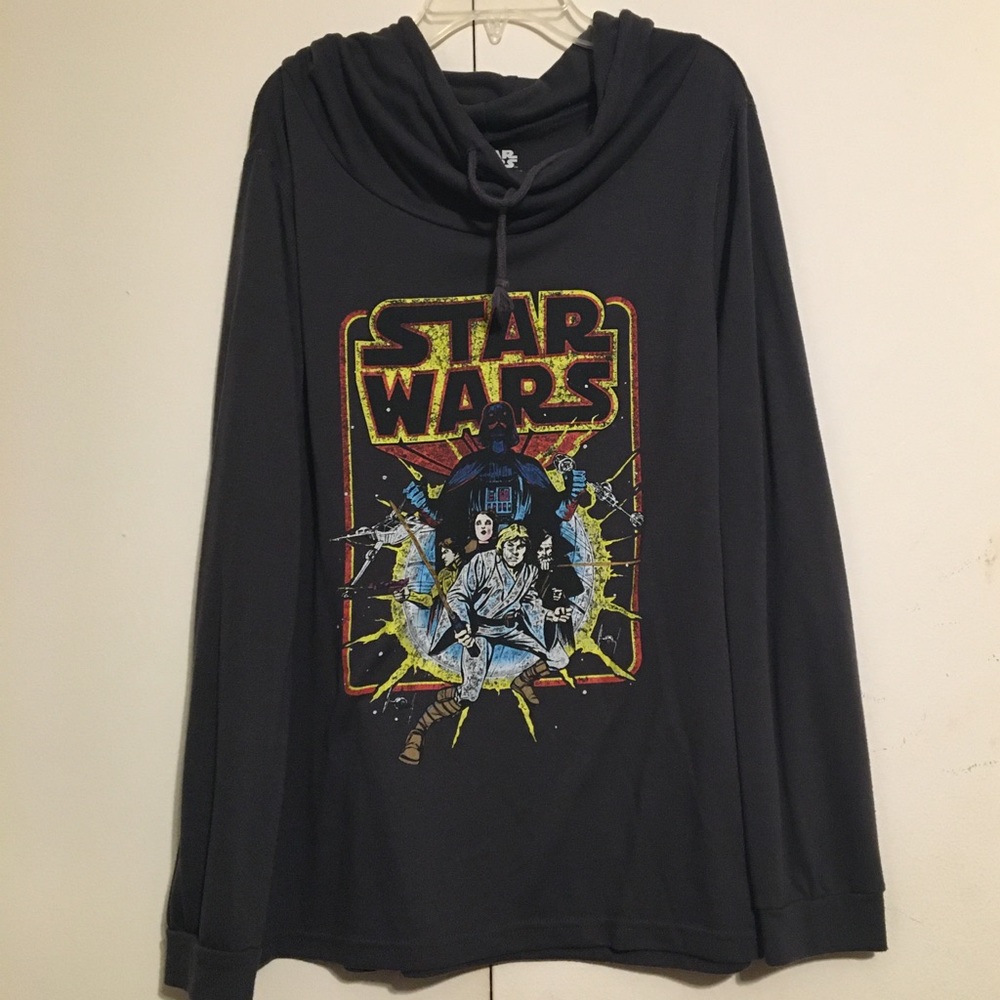 Junior Girls Cowl Neck Long Sleeve Star Wa…